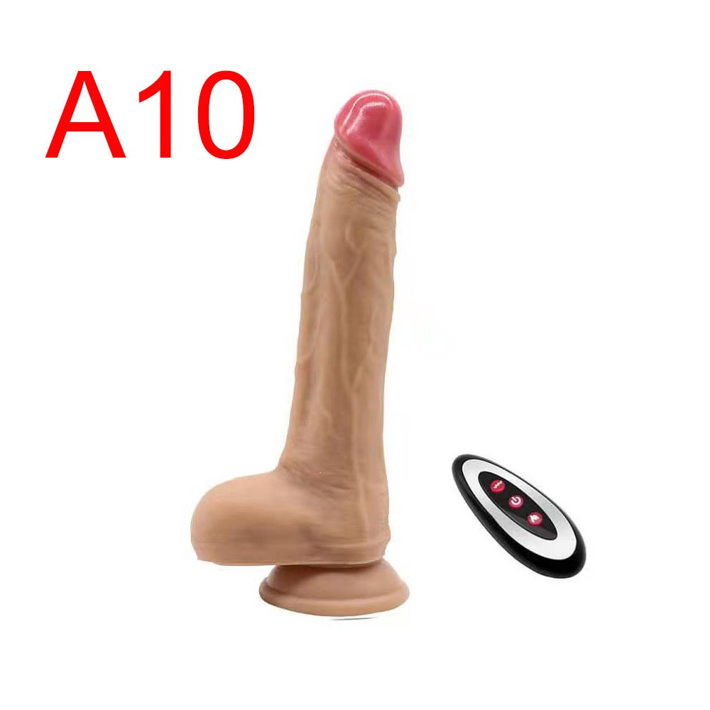 Telescopic Thrusting Realistic Dildo with Remote, 21 cm