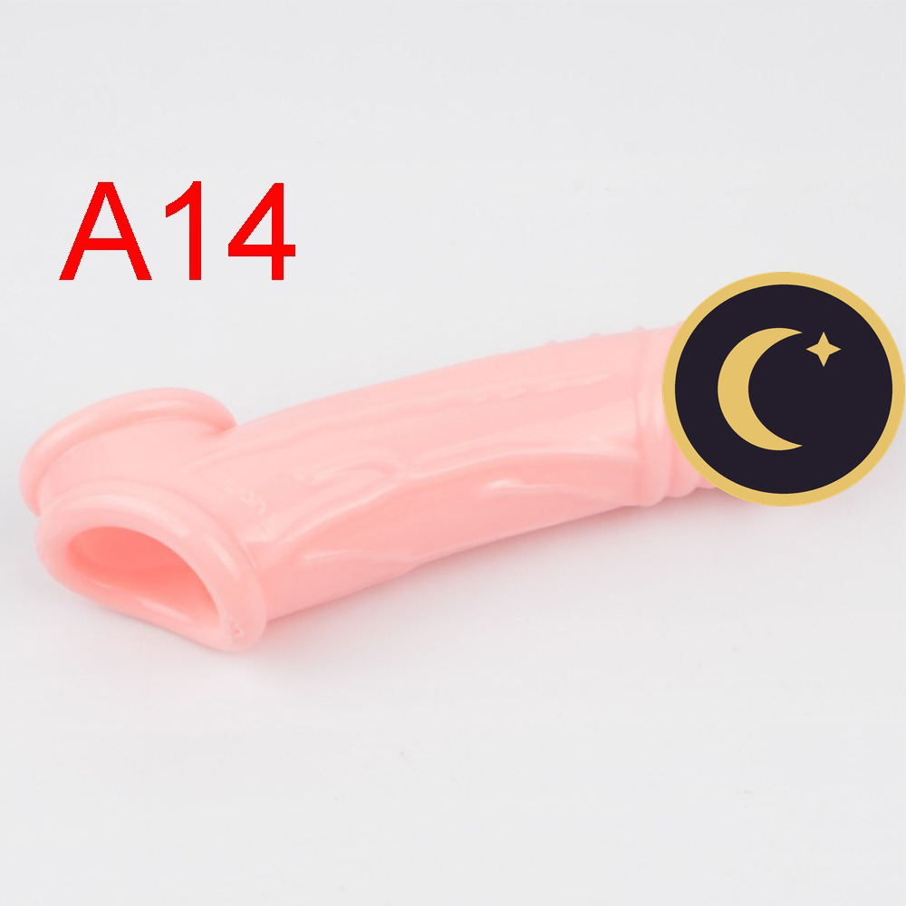 Ribbed Realistic Penis Sleeve, 5–6 inch