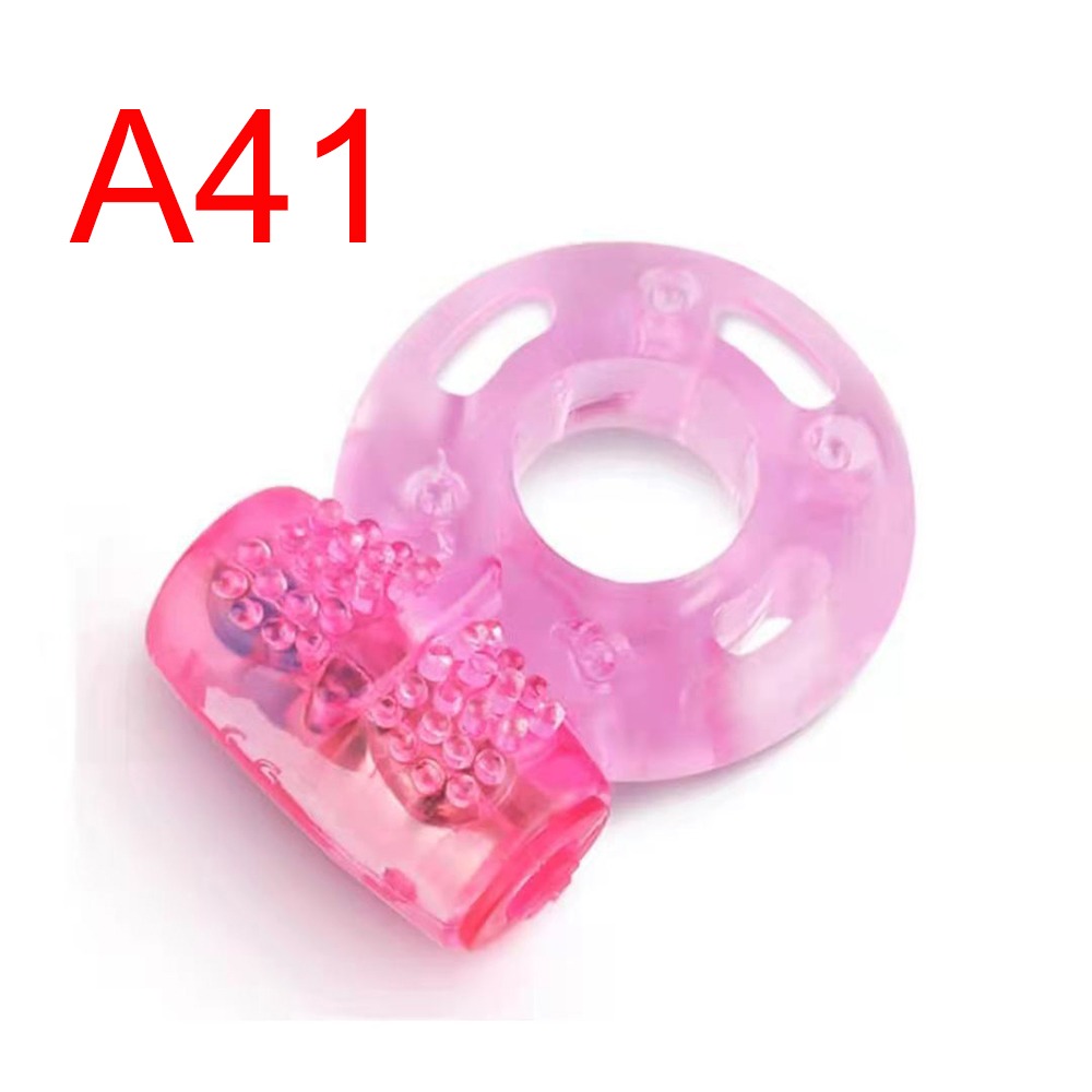 Jelly Cock Ring with Textured Pad, Pink, 2–5 cm