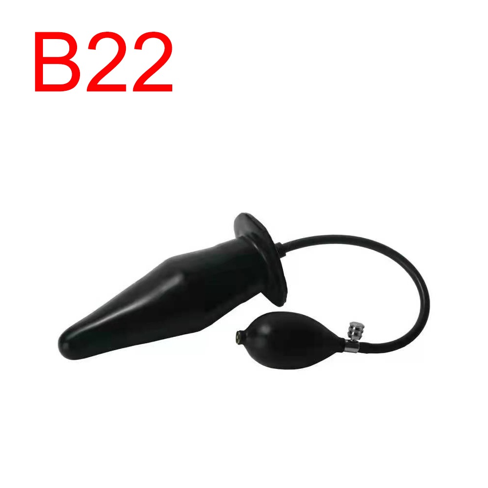 Inflatable Butt Plug with Hand Pump, 13 cm