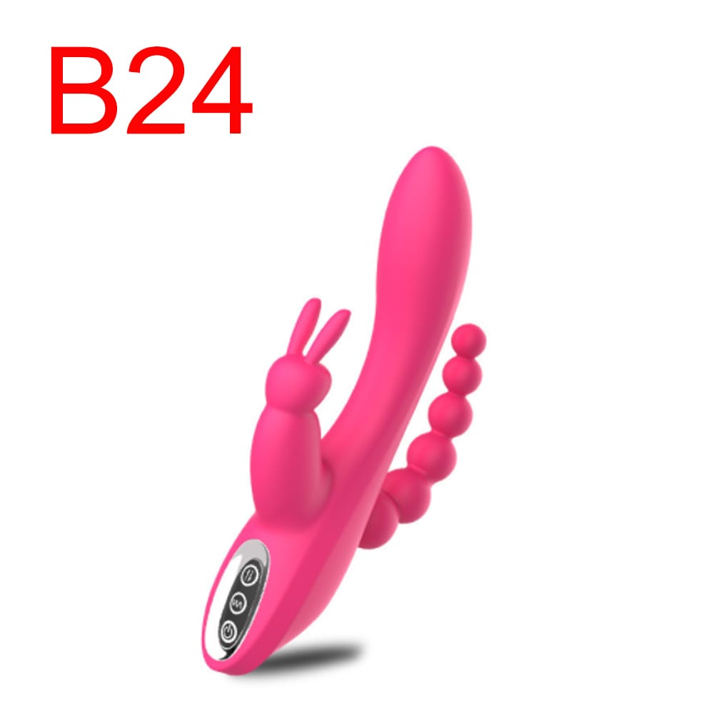 3-Point Rabbit Vibrator Pink