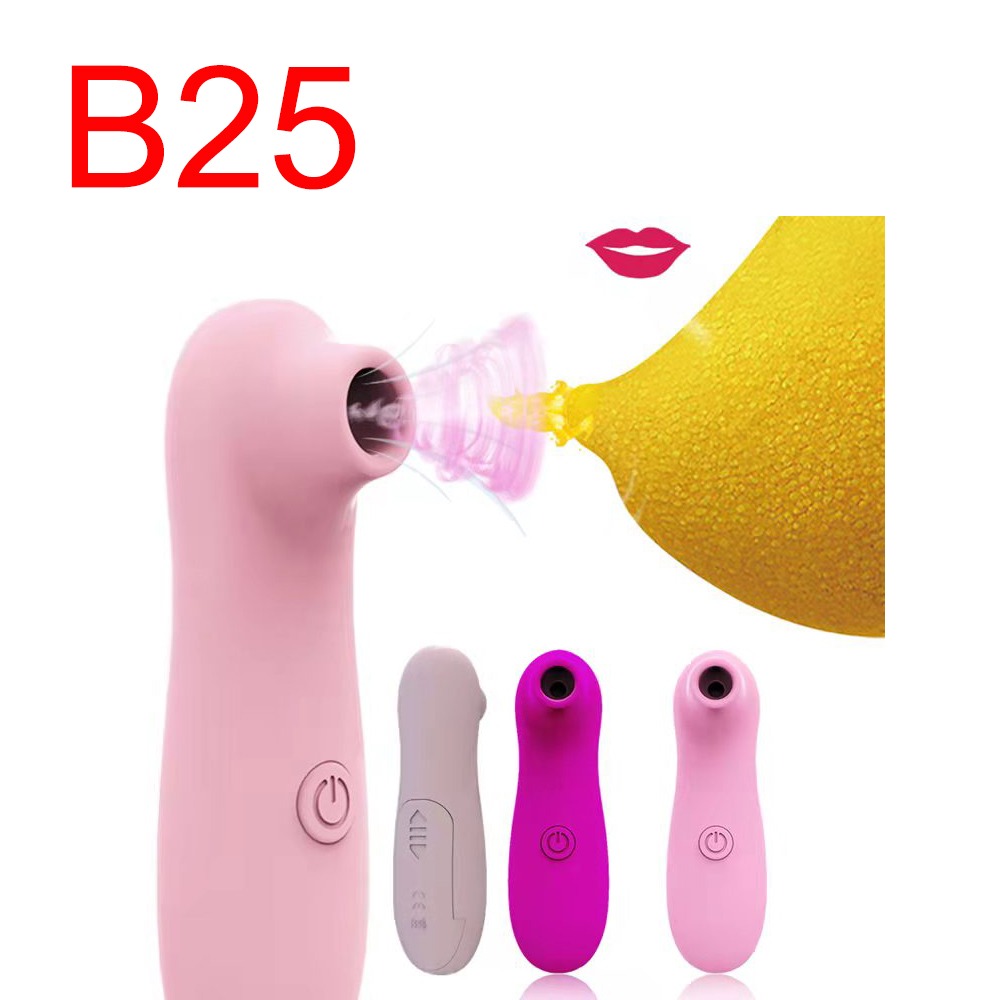 Clitoral Suction Vibrator, Pink, 7 Modes