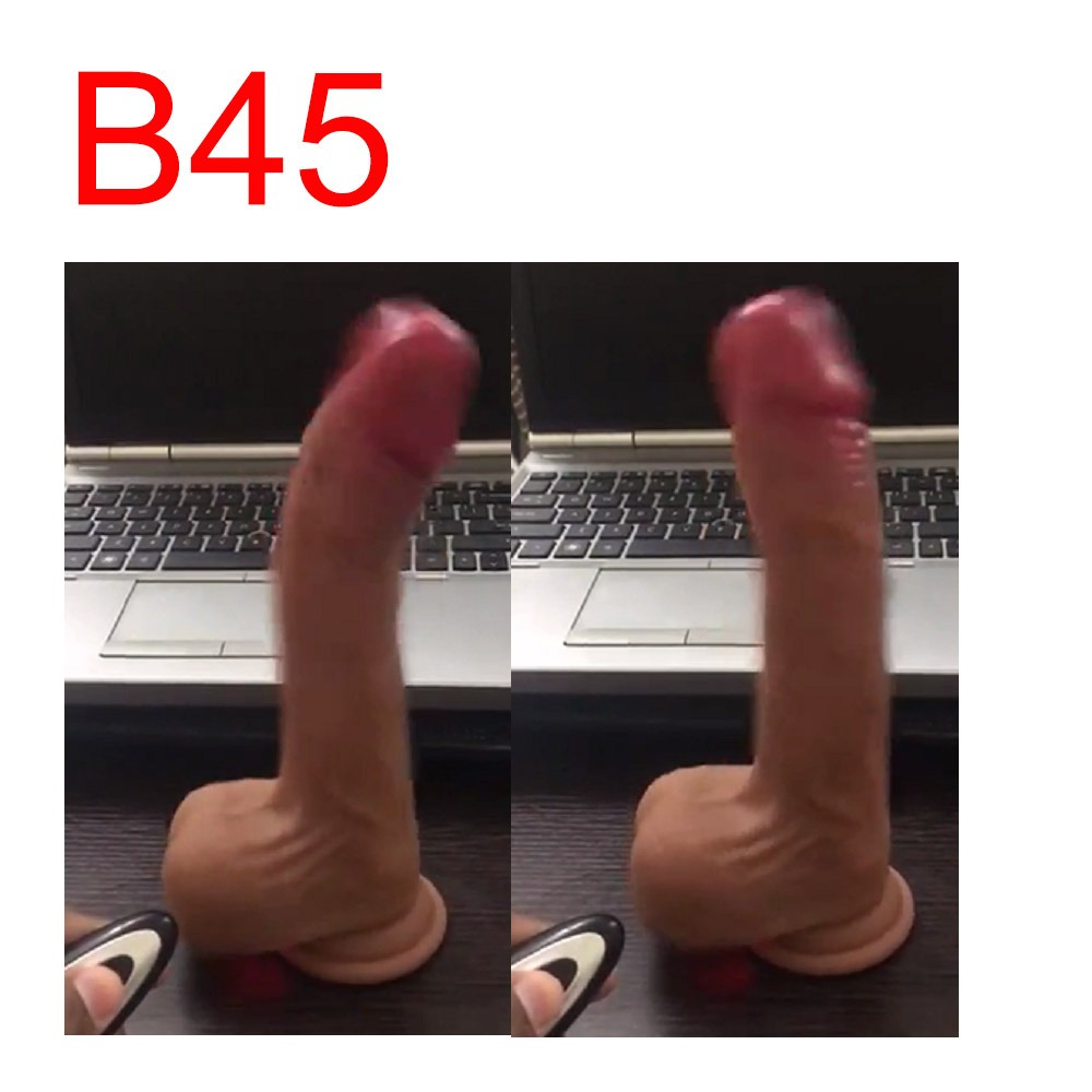 Thrusting and Swinging Realistic Dildo, 7 inch