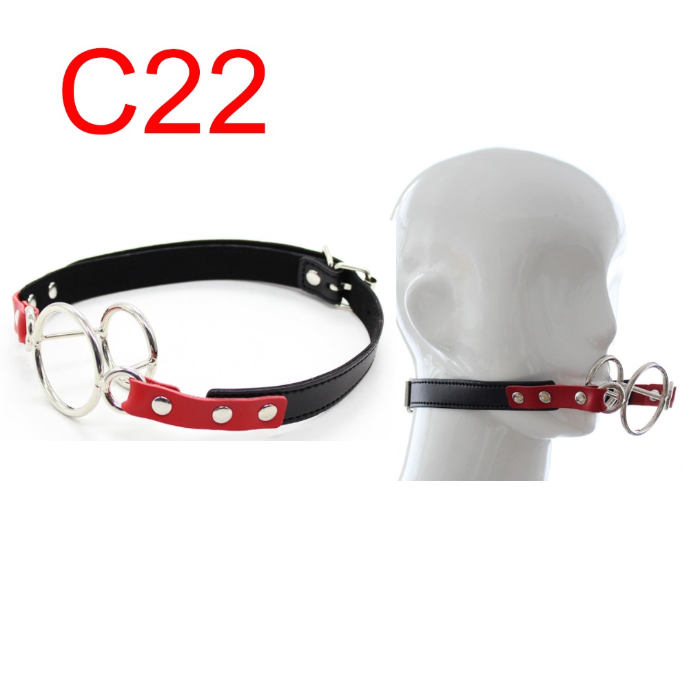 Open-Mouth Ring Gag with Adjustable Strap