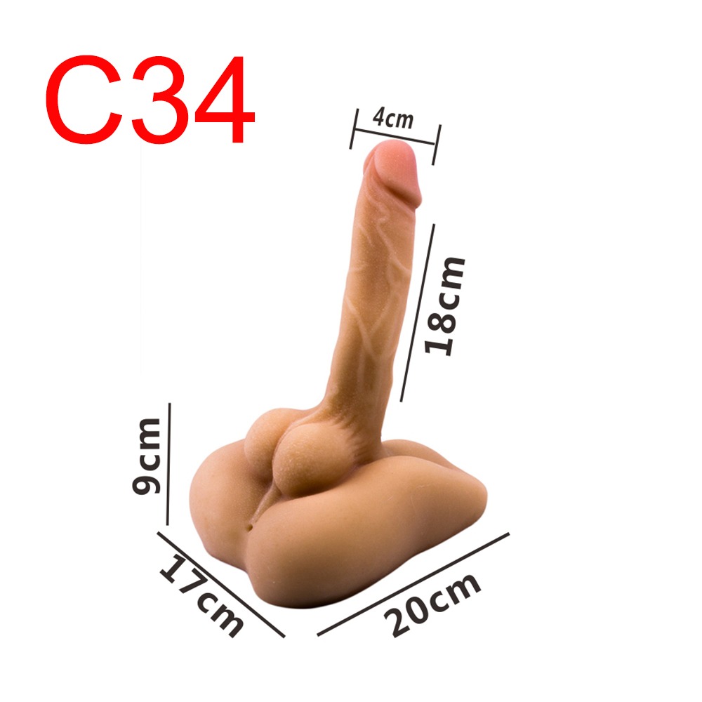 Male Hip Doll with Shaft, 18 cm