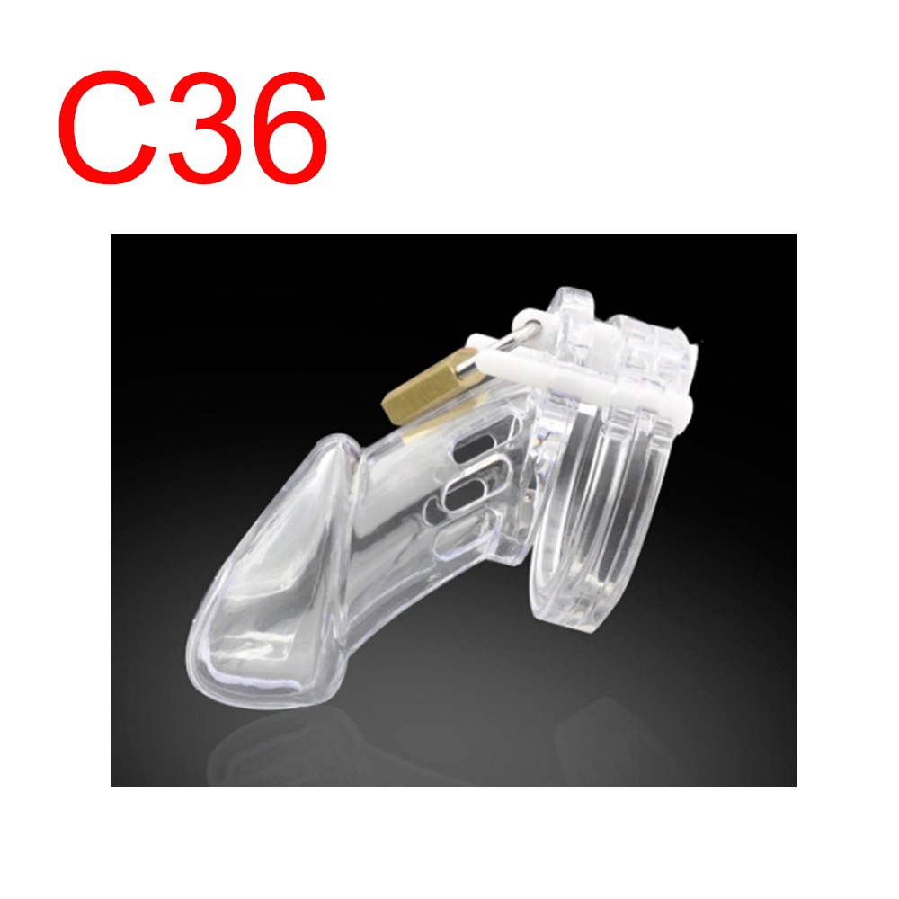 Clear Chastity Cage with Padlock