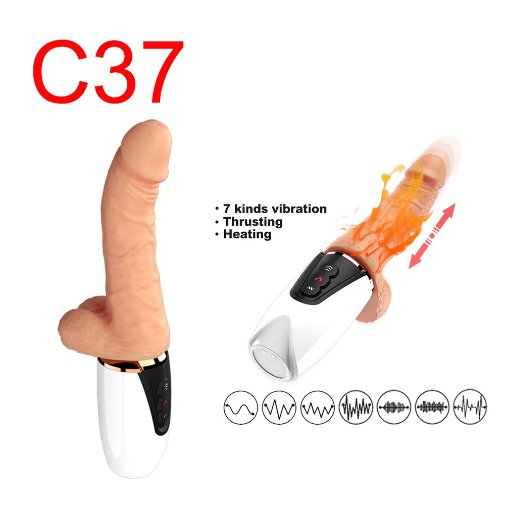 Thrusting Heating Dildo Remote