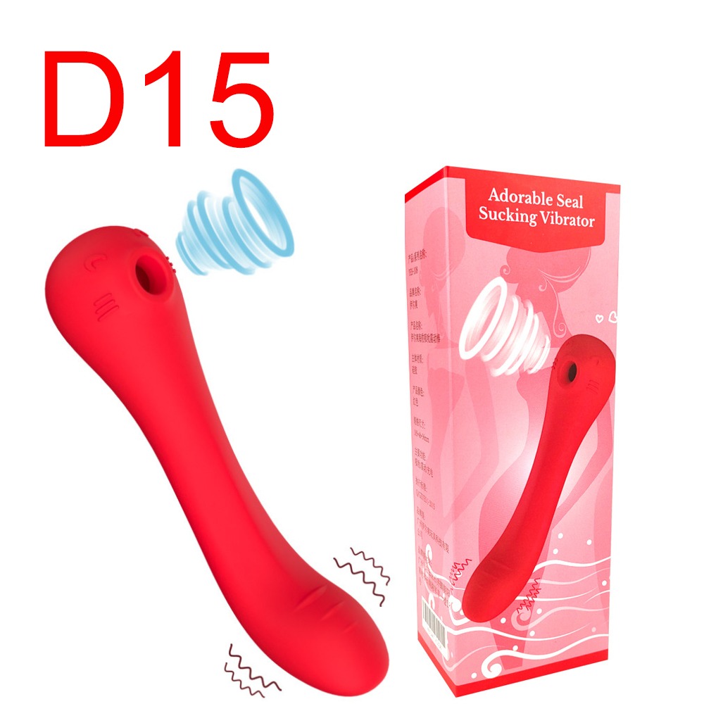 Adorable Seal Sucking G-Spot Vibrator, Red, 10 Modes