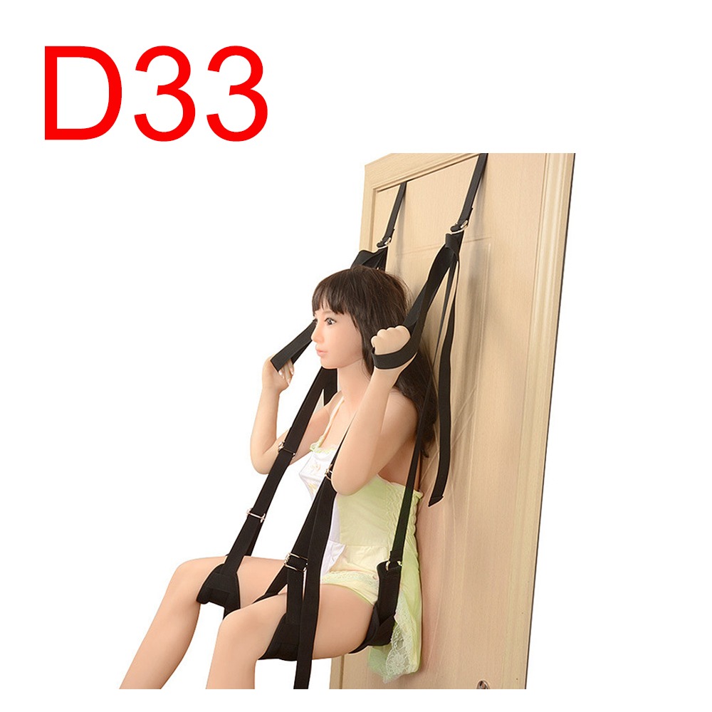Door-Hanging Sex Swing with Padded Supports