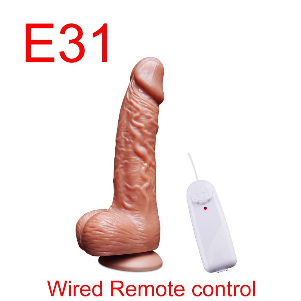 Realistic Dildo Wired Remote