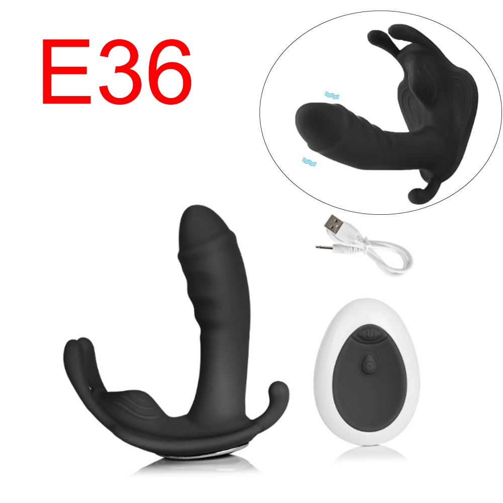 Black Wearable Butterfly Vibrator with Remote