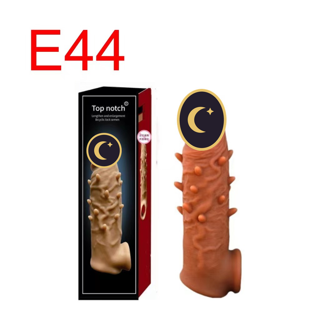 Top Notch Spiked Realistic Penis Sleeve, 5–6 inch