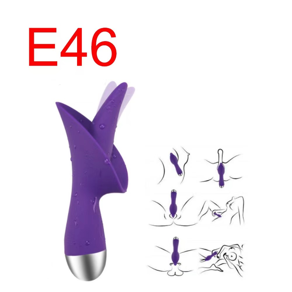 Purple Tongue Suction Vibrator, 10 Modes