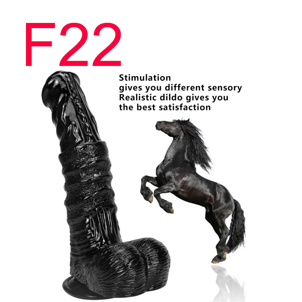 Black Horse Fantasy Dildo, 12 inch