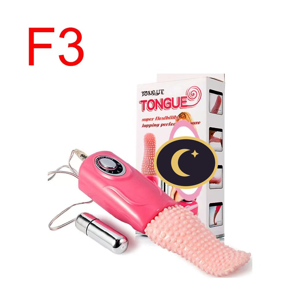 Tongue Vibrator with Bullet, Flexible Lapping Tip, 10 Modes