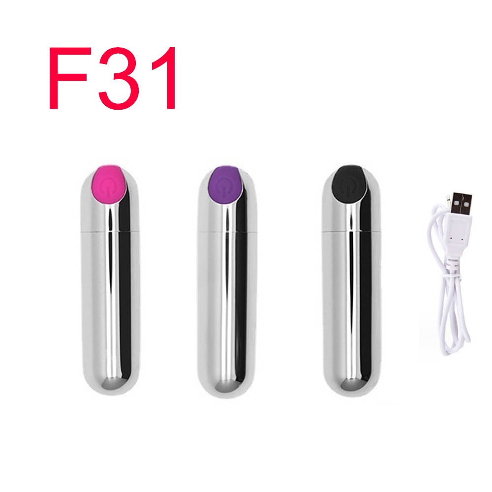 USB Rechargeable Bullet Vibrator, 10 Modes