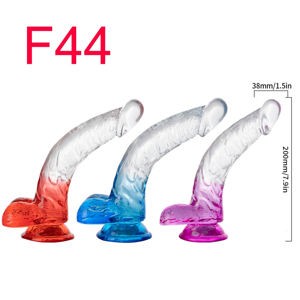 Crystal Dildo with Balls