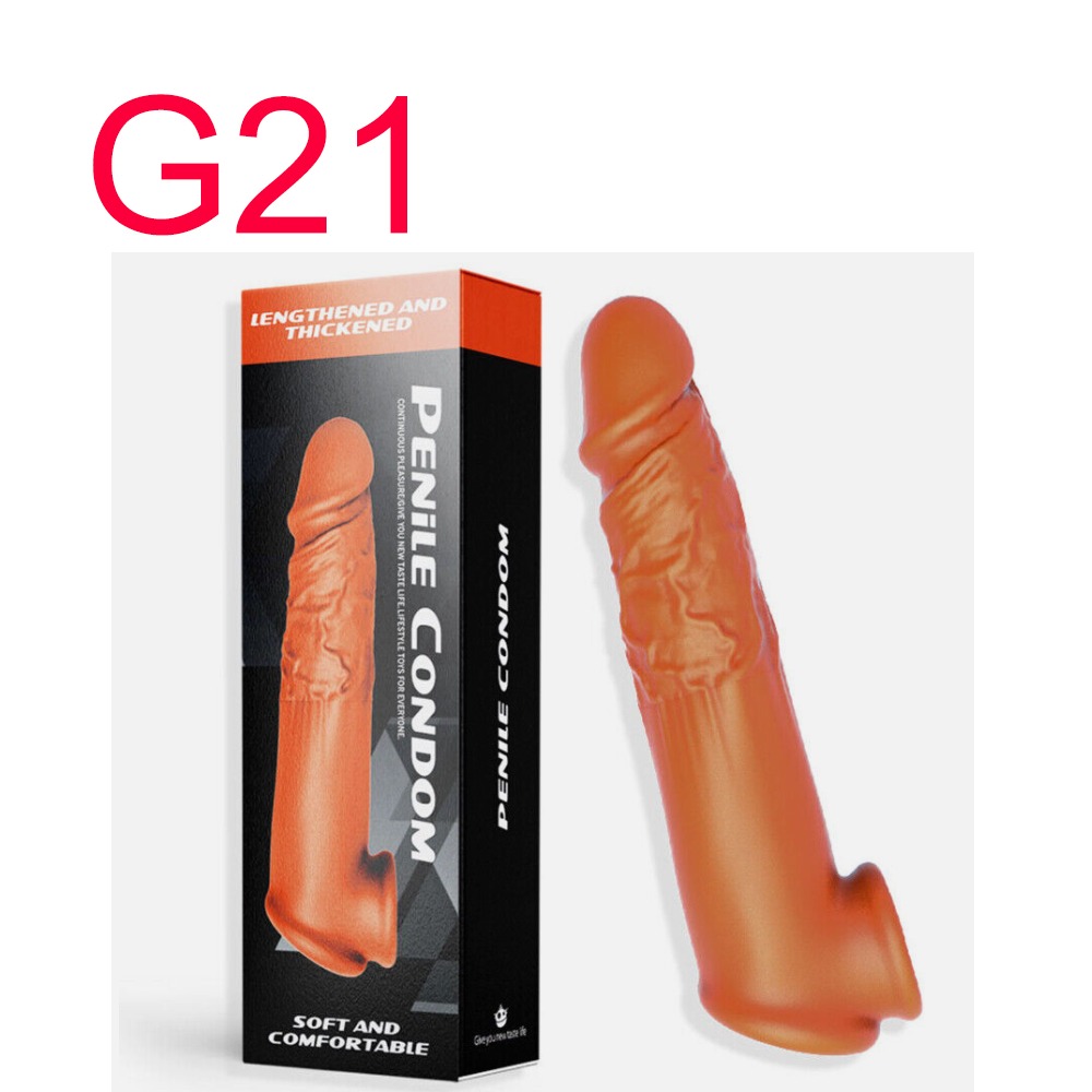 Penile Condom Soft Sleeve, Lengthened and Thickened, 5–6 inch