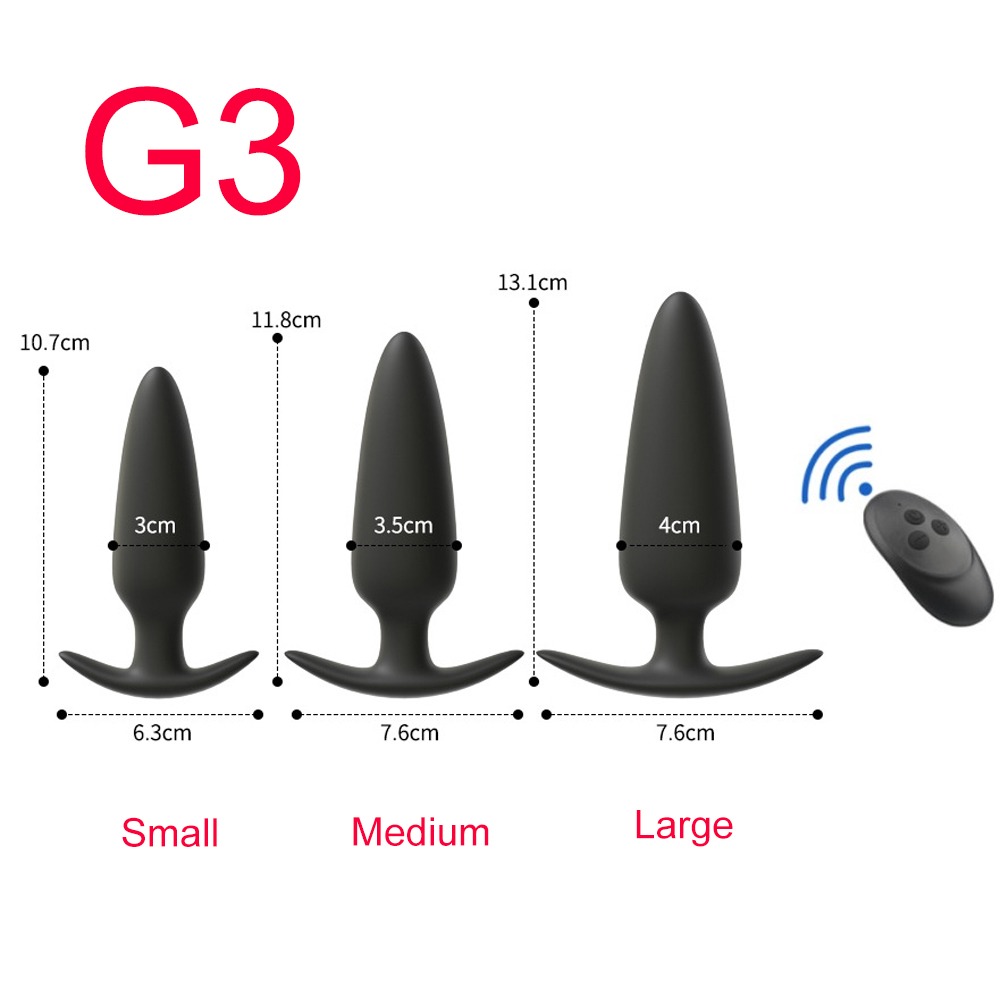 Silicone Anal Plug S/M/L