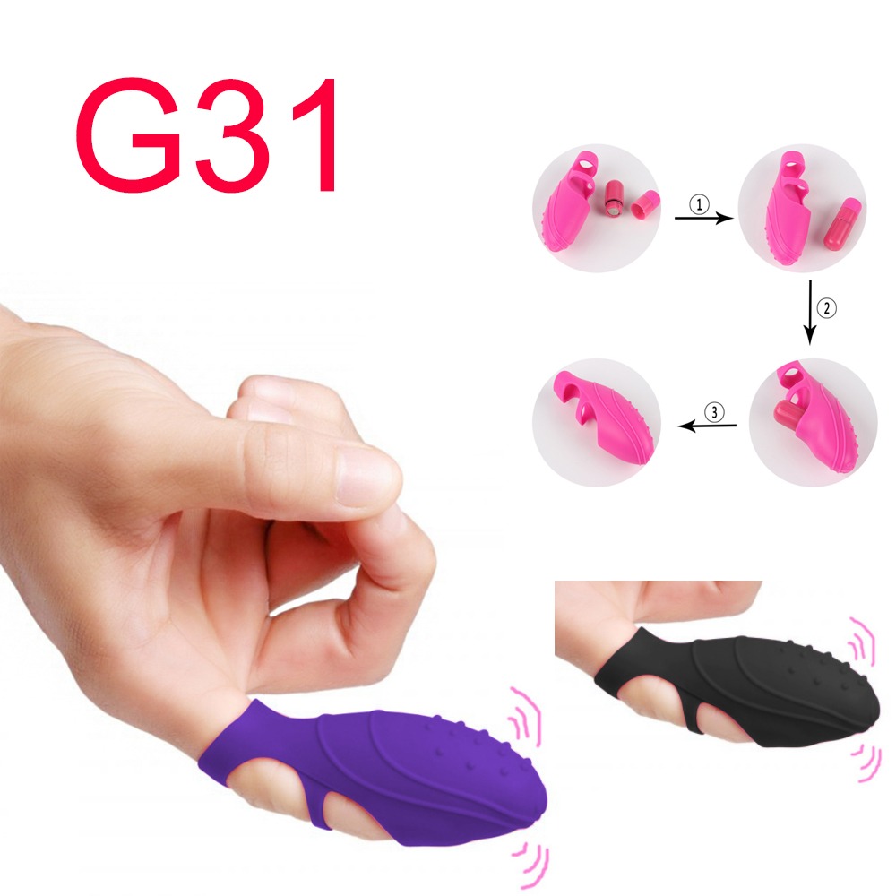Finger Sleeve Vibrator with Bullet