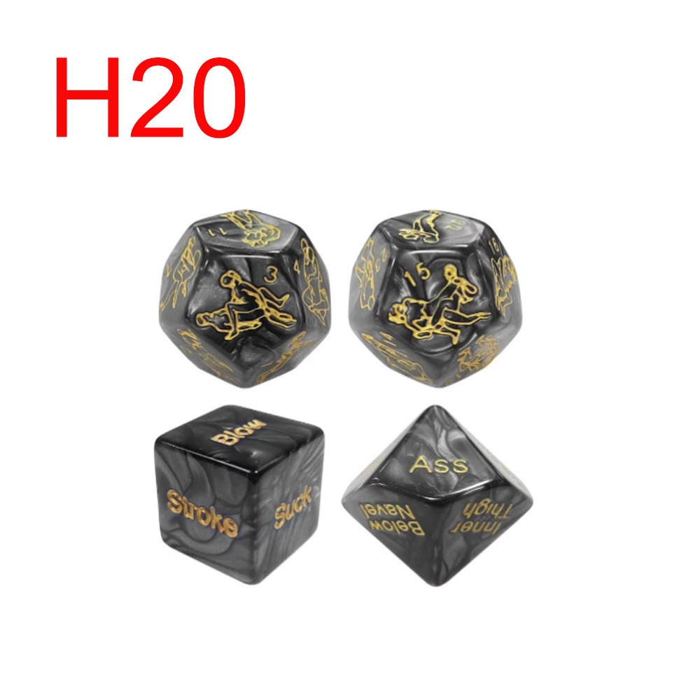Sex Position Dice Black Gold