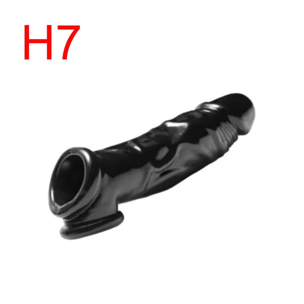 Black Reusable Penis Sleeve, 5–6 inch